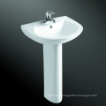 UK market Popular White color pedestal wash basin